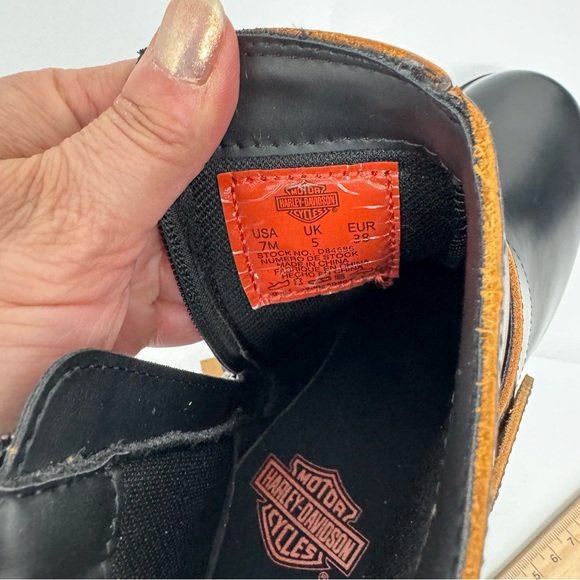 NWOB Harley-Davidson Lalanne Motorcycle Harness Boots Women’s US 7 Black D84686 - Picture 12 of 12